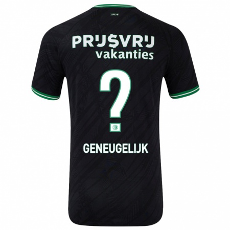 Kandiny Homme Maillot Ivar Geneugelijk #0 Noir Vert Tenues Extérieur 2024/25 T-Shirt