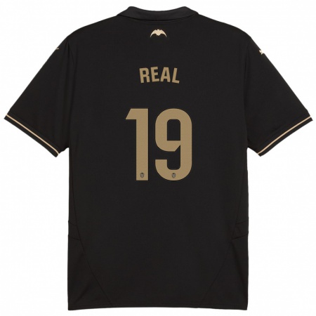 Kandiny Homme Maillot Kerlly Real #19 Noir Tenues Extérieur 2024/25 T-Shirt