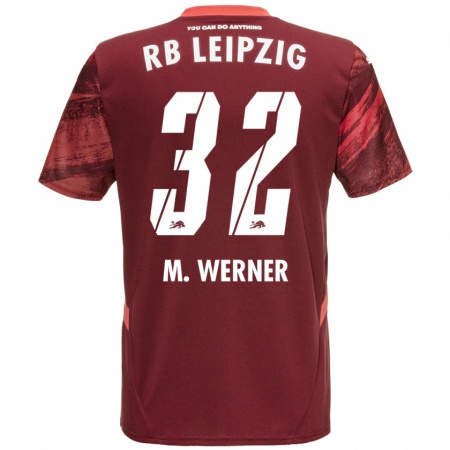 Kandiny Homme Maillot Mia Werner #32 Bordeaux Tenues Extérieur 2024/25 T-Shirt