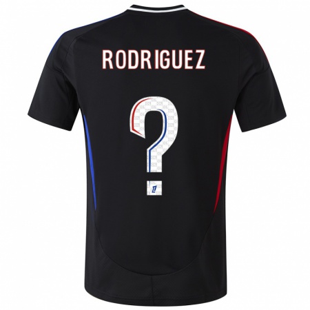 Kandiny Homme Maillot Alejandro Gomes Rodríguez #0 Noir Tenues Extérieur 2024/25 T-Shirt