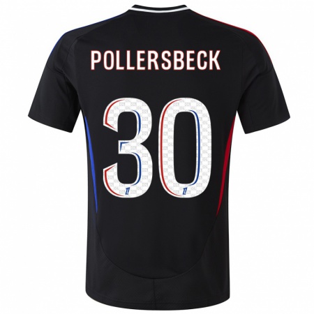 Kandiny Homme Maillot Julian Pollersbeck #30 Noir Tenues Extérieur 2024/25 T-Shirt