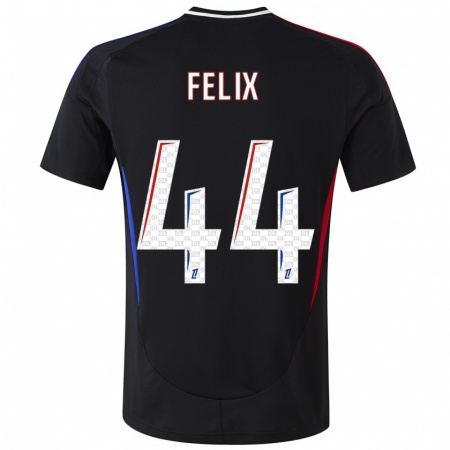 Kandiny Homme Maillot Marley Felix #44 Noir Tenues Extérieur 2024/25 T-Shirt