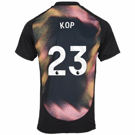 Kandiny Homme Maillot Lize Kop #23 Noir Blanc Tenues Extérieur 2024/25 T-Shirt