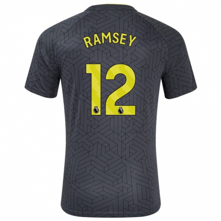 Kandiny Homme Maillot Emily Ramsey #12 Noir Jaune Tenues Extérieur 2024/25 T-Shirt