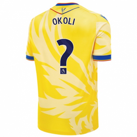 Kandiny Homme Maillot Chuks Okoli #0 Jaune Tenues Extérieur 2024/25 T-Shirt