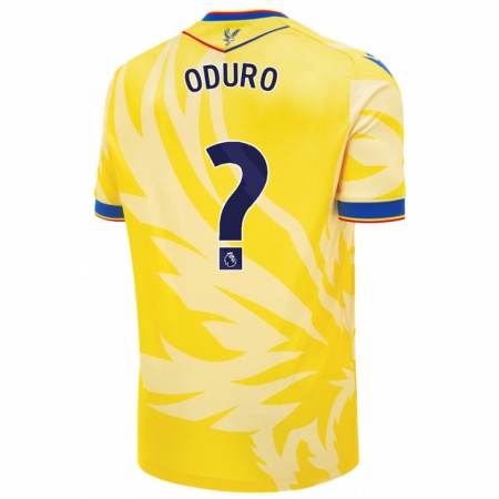 Kandiny Homme Maillot Stuart Oduro #0 Jaune Tenues Extérieur 2024/25 T-Shirt