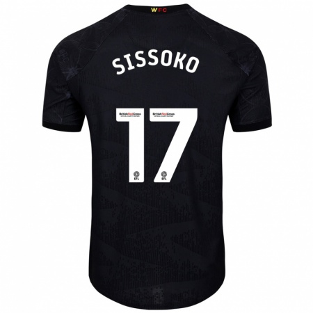 Kandiny Homme Maillot Moussa Sissoko #17 Noir Blanc Tenues Extérieur 2024/25 T-Shirt