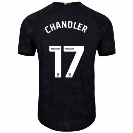 Kandiny Homme Maillot Megan Chandler #17 Noir Blanc Tenues Extérieur 2024/25 T-Shirt