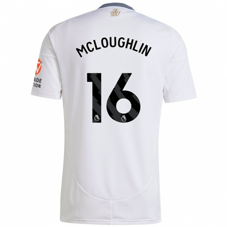 Kandiny Homme Maillot Olivia Mcloughlin #16 Blanc Tenues Extérieur 2024/25 T-Shirt