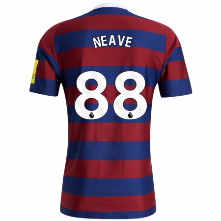 Kandiny Homme Maillot Sean Neave #88 Bordeaux Bleu Marine Tenues Extérieur 2024/25 T-Shirt