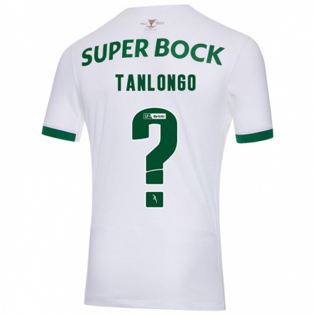 Kandiny Homme Maillot Mateo Tanlongo #0 Blanc Vert Tenues Extérieur 2024/25 T-Shirt