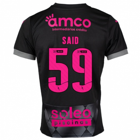 Kandiny Homme Maillot Yan Said #59 Noir Rose Tenues Extérieur 2024/25 T-Shirt