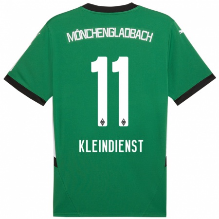 Kandiny Homme Maillot Tim Kleindienst #11 Vert Blanc Tenues Extérieur 2024/25 T-Shirt