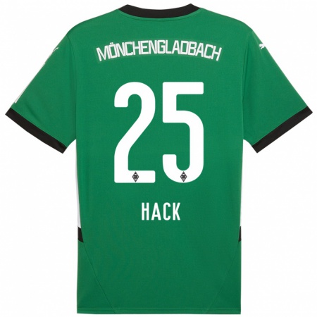 Kandiny Homme Maillot Robin Hack #25 Vert Blanc Tenues Extérieur 2024/25 T-Shirt