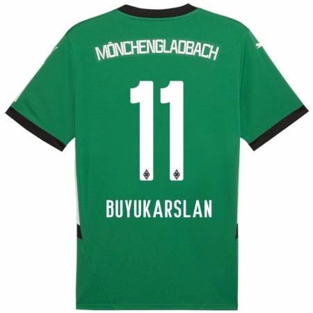 Kandiny Homme Maillot Oguzcan Büyükarslan #11 Vert Blanc Tenues Extérieur 2024/25 T-Shirt