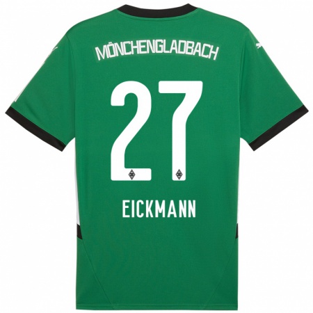 Kandiny Homme Maillot Mia Eickmann #27 Vert Blanc Tenues Extérieur 2024/25 T-Shirt