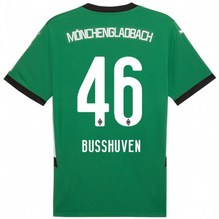 Kandiny Homme Maillot Alina Busshuven #46 Vert Blanc Tenues Extérieur 2024/25 T-Shirt