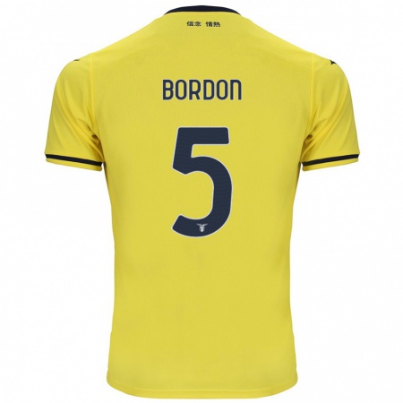 Kandiny Homme Maillot Filipe Bordon #5 Jaune Tenues Extérieur 2024/25 T-Shirt