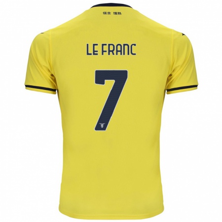 Kandiny Homme Maillot Chloé Le Franc #7 Jaune Tenues Extérieur 2024/25 T-Shirt