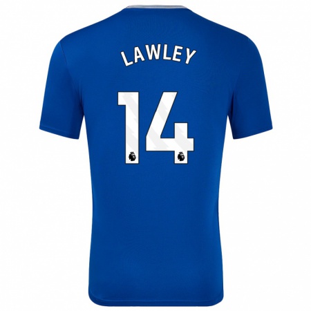 Kandiny Femme Maillot Melissa Lawley #14 Bleu Avec Tenues Domicile 2024/25 T-Shirt