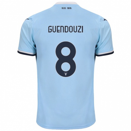 Kandiny Femme Maillot Mattéo Guendouzi #8 Bleu Tenues Domicile 2024/25 T-Shirt