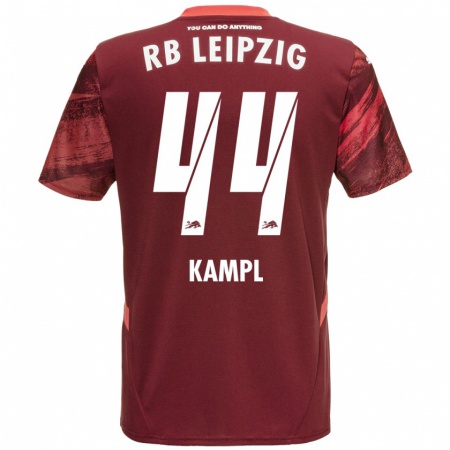 Kandiny Femme Maillot Kevin Kampl #44 Bordeaux Tenues Extérieur 2024/25 T-Shirt