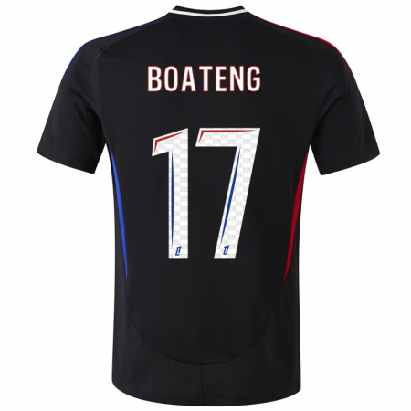 Kandiny Femme Maillot Jerome Boateng #17 Noir Tenues Extérieur 2024/25 T-Shirt