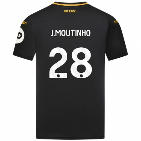 Kandiny Femme Maillot Joao Moutinho #28 Noir Tenues Extérieur 2024/25 T-Shirt