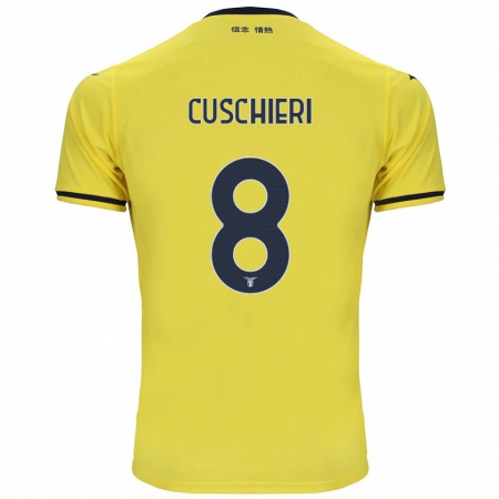 Kandiny Femme Maillot Rachel Cuschieri #8 Jaune Tenues Extérieur 2024/25 T-Shirt