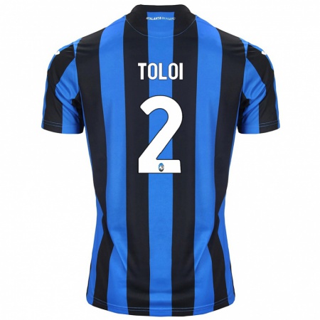 Kandiny Enfant Maillot Rafael Tolói #2 Bleu Noir Tenues Domicile 2024/25 T-Shirt