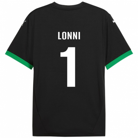 Kandiny Enfant Maillot Lia Lonni #1 Noir Vert Foncé Tenues Domicile 2024/25 T-Shirt