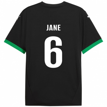 Kandiny Enfant Maillot Refiloe Jane #6 Noir Vert Foncé Tenues Domicile 2024/25 T-Shirt