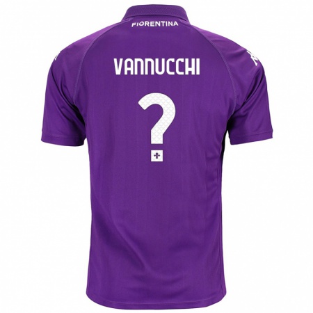 Kandiny Enfant Maillot Tommaso Vannucchi #0 Violet Tenues Domicile 2024/25 T-Shirt