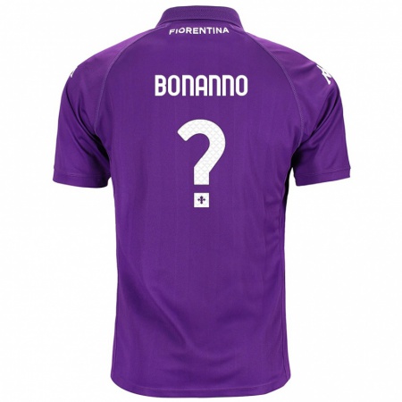 Kandiny Enfant Maillot Piergiorgio Bonanno #0 Violet Tenues Domicile 2024/25 T-Shirt