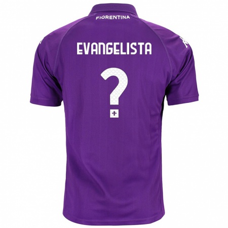 Kandiny Enfant Maillot Carlo Evangelista #0 Violet Tenues Domicile 2024/25 T-Shirt