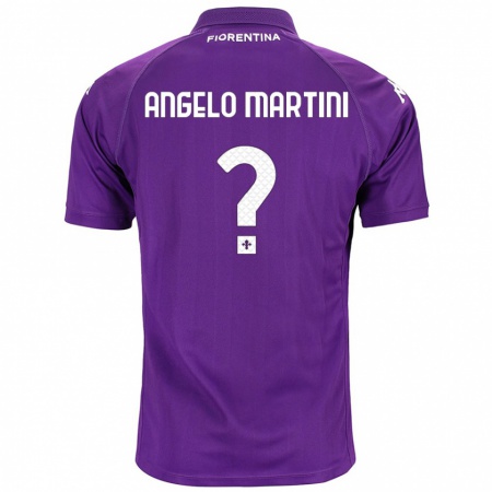 Kandiny Enfant Maillot Angelo Martini #0 Violet Tenues Domicile 2024/25 T-Shirt