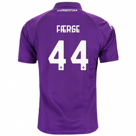 Kandiny Enfant Maillot Emma Færge #44 Violet Tenues Domicile 2024/25 T-Shirt