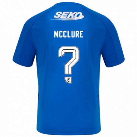 Kandiny Enfant Maillot Blaine Mcclure #0 Bleu Foncé Tenues Domicile 2024/25 T-Shirt