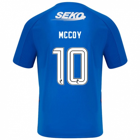 Kandiny Enfant Maillot Kayla Mccoy #10 Bleu Foncé Tenues Domicile 2024/25 T-Shirt