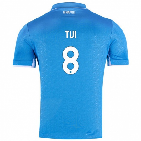 Kandiny Enfant Maillot Sara Tui #8 Bleu Ciel Tenues Domicile 2024/25 T-Shirt