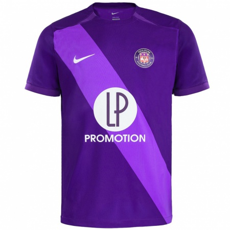 Kandiny Enfant Maillot Gaëtan Bakhouche Piernas #0 Violet Blanc Tenues Domicile 2024/25 T-Shirt