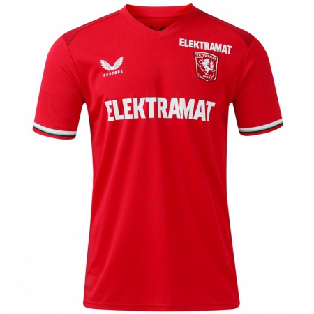 Kandiny Enfant Maillot Lucas Vennegoor Of Hesselink #0 Rouge Blanc Tenues Domicile 2024/25 T-Shirt