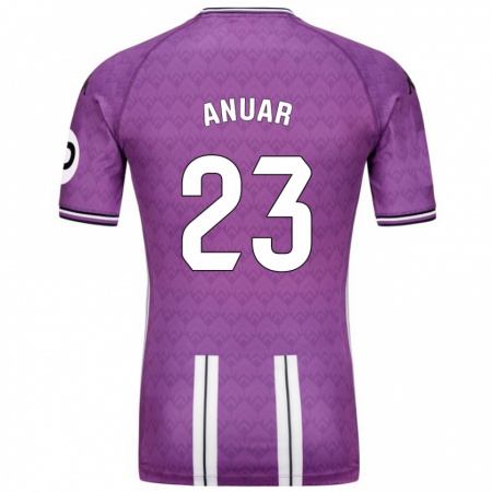 Kandiny Enfant Maillot Anuar #23 Violet Blanc Tenues Domicile 2024/25 T-Shirt