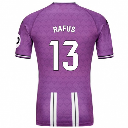 Kandiny Enfant Maillot Arnau Rafús #13 Violet Blanc Tenues Domicile 2024/25 T-Shirt