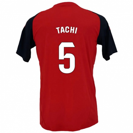 Kandiny Enfant Maillot Tachi #5 Rouge Noir Tenues Domicile 2024/25 T-Shirt