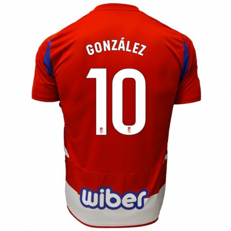 Kandiny Enfant Maillot Mario González #10 Rouge Blanc Bleu Tenues Domicile 2024/25 T-Shirt