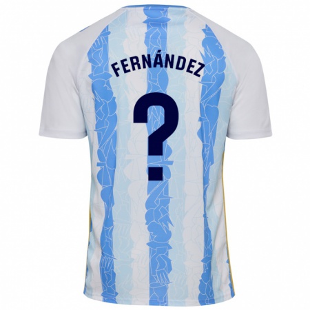 Kandiny Enfant Maillot José Fernández #0 Blanc Bleu Tenues Domicile 2024/25 T-Shirt