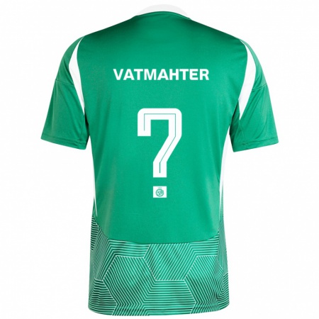 Kandiny Enfant Maillot Liam Vatmahter #0 Vert Blanc Tenues Domicile 2024/25 T-Shirt