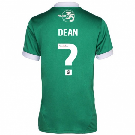 Kandiny Enfant Maillot Oscar Dean #0 Vert Blanc Tenues Domicile 2024/25 T-Shirt