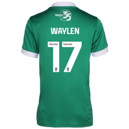 Kandiny Enfant Maillot Libby Waylen #17 Vert Blanc Tenues Domicile 2024/25 T-Shirt